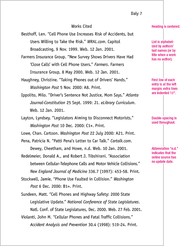 basic apa format example