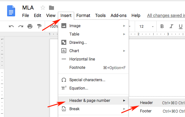 MLA Format Using Google Docs MLAFormat