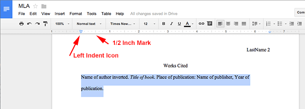 How To Do Mla Work Cited On Google Docs