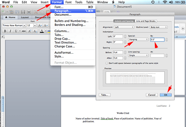 microsoft word for mac 2011 format clicked on hyperlink