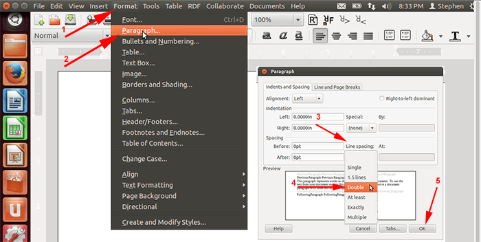 libreoffice mla format