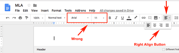 MLA Format using Google Docs | MLAFormat.org