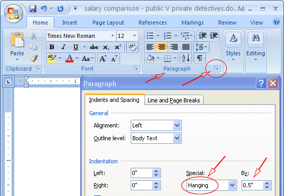 microsoft word heading 1 indent over 10