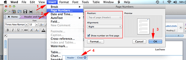 remove all page numbers from word document for mac 2011