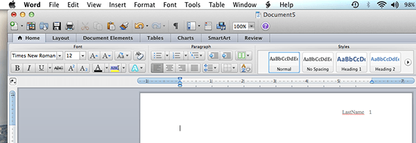 how to double space in microsoft word 2011 for mac