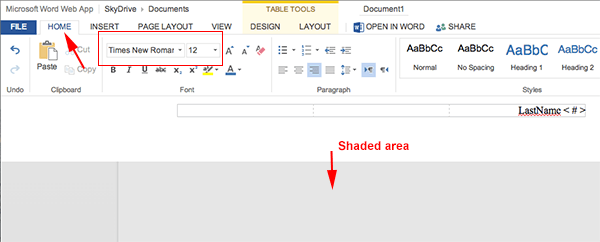 how to fix spacing in word when doing mla heading