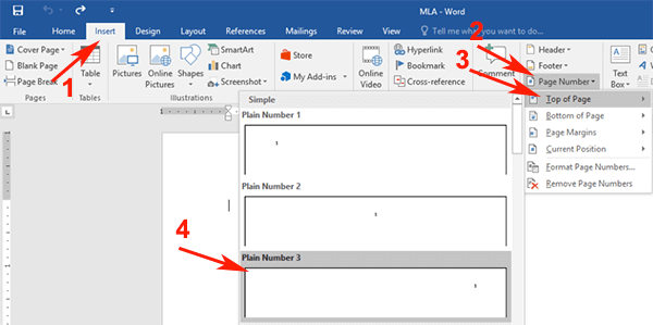 MLA Format Microsoft Word 2016 MLAFormat